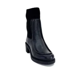 cashka / fatih ustundag Ivoire 6131 Livv Cuir Noir*Femme Bottines