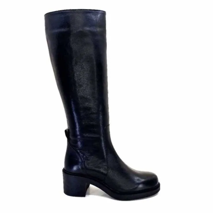 cashka / fatih ustundag Ivoire 5282 Livv Cuir Noir*Femme Bottes