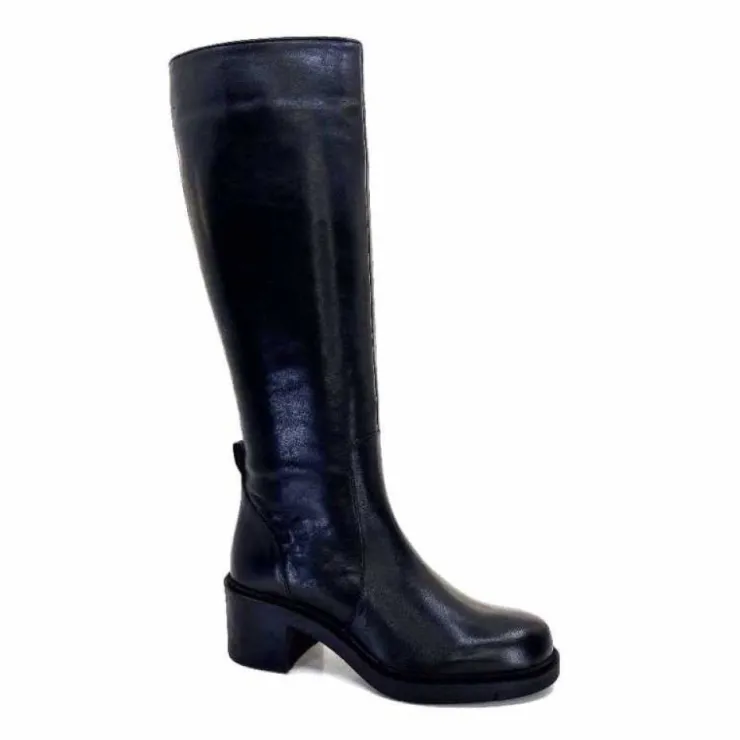 cashka / fatih ustundag Ivoire 5282 Livv Cuir Noir*Femme Bottes