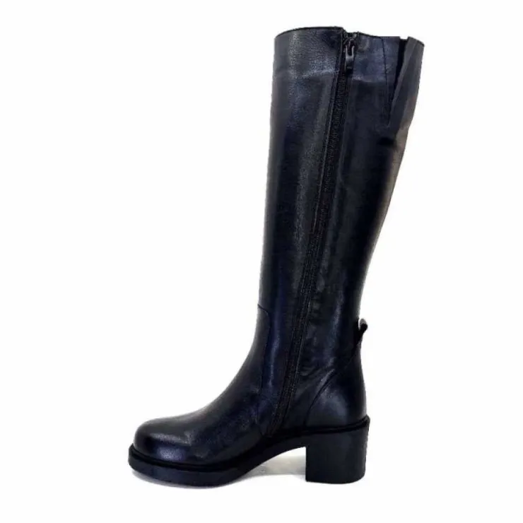 cashka / fatih ustundag Ivoire 5282 Livv Cuir Noir*Femme Bottes