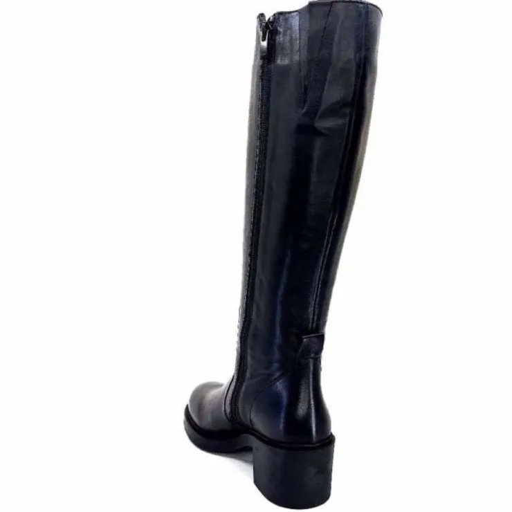 cashka / fatih ustundag Ivoire 5282 Livv Cuir Noir*Femme Bottes