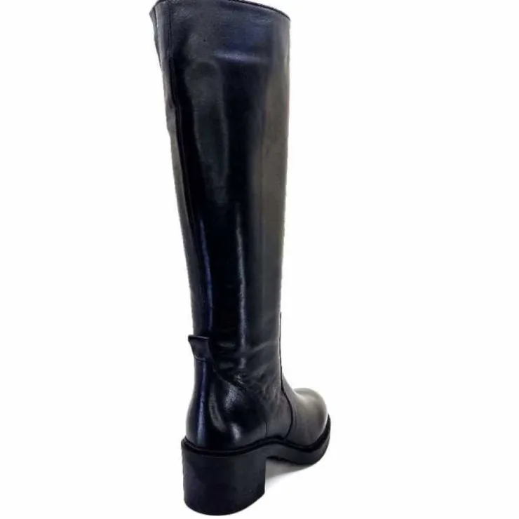 cashka / fatih ustundag Ivoire 5282 Livv Cuir Noir*Femme Bottes
