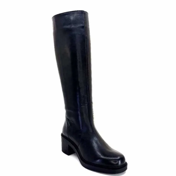 cashka / fatih ustundag Ivoire 5282 Livv Cuir Noir*Femme Bottes