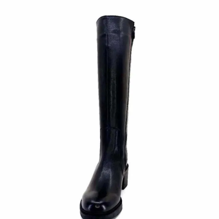 cashka / fatih ustundag Ivoire 5282 Livv Cuir Noir*Femme Bottes