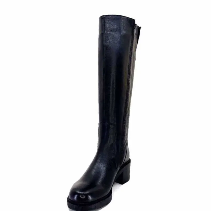 cashka / fatih ustundag Ivoire 5282 Livv Cuir Noir*Femme Bottes