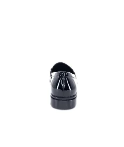 Ivoire0236a Ivoire 63008 Louisana Cuir Vernis Noir*Femme Mocassins