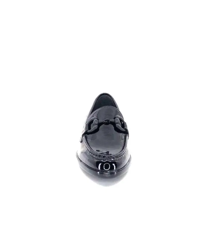 Ivoire0236a Ivoire 63008 Louisana Cuir Vernis Noir*Femme Mocassins