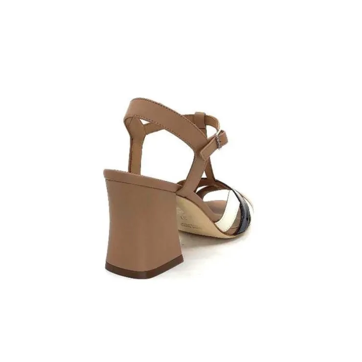 Ivoire0551 Ivoire 2131 Mila Cuir Marron*Femme Sandales