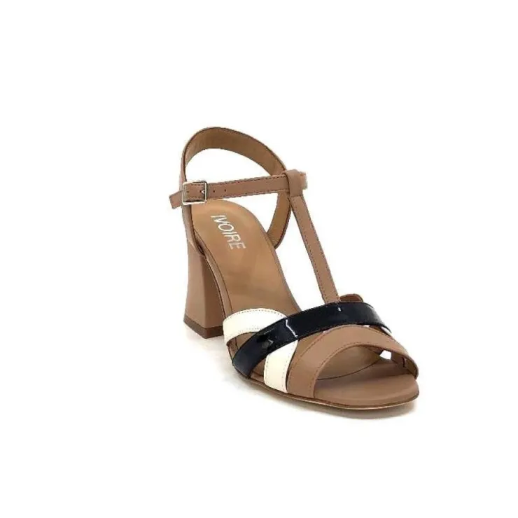Ivoire0551 Ivoire 2131 Mila Cuir Marron*Femme Sandales