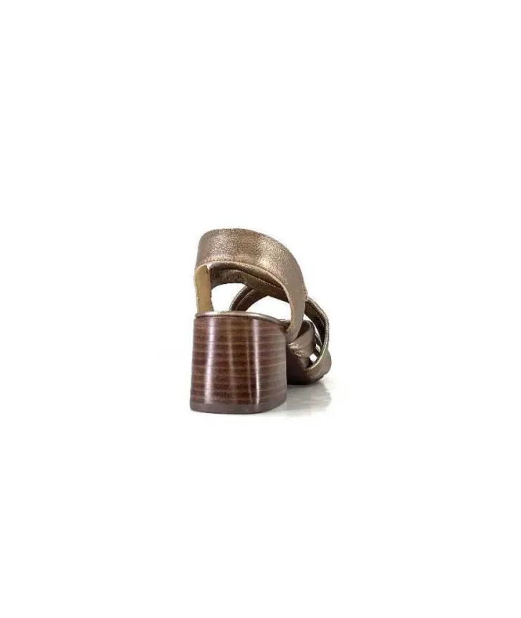 Ivoire0236a Ivoire 269 Pisa 3 Cuir Metal Prate*Femme Sandales