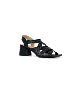 Ivoire0236a Ivoire 269 Pisa 3 Cuir Noir*Femme Sandales