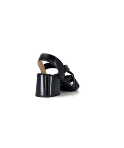 Ivoire0236a Ivoire 269 Pisa 3 Cuir Noir*Femme Sandales