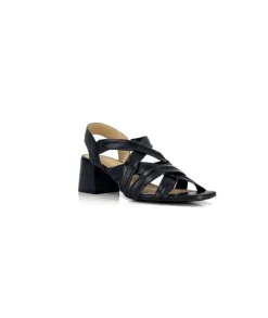 Ivoire0236a Ivoire 269 Pisa 3 Cuir Noir*Femme Sandales