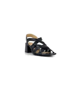Ivoire0236a Ivoire 269 Pisa 3 Cuir Noir*Femme Sandales