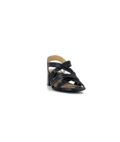 Ivoire0236a Ivoire 269 Pisa 3 Cuir Noir*Femme Sandales
