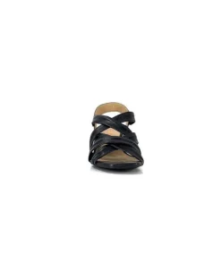 Ivoire0236a Ivoire 269 Pisa 3 Cuir Noir*Femme Sandales