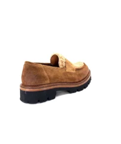 Ivoire0156 Ivoire 3276 Sabbia Montone Daim Marron*Femme Mocassins
