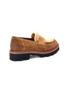 Ivoire0156 Ivoire 3276 Sabbia Montone Daim Marron*Femme Mocassins