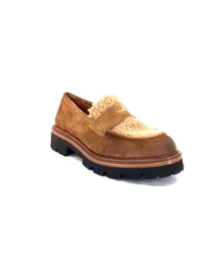 Ivoire0156 Ivoire 3276 Sabbia Montone Daim Marron*Femme Mocassins