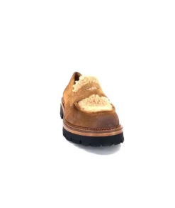 Ivoire0156 Ivoire 3276 Sabbia Montone Daim Marron*Femme Mocassins