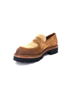 Ivoire0156 Ivoire 3276 Sabbia Montone Daim Marron*Femme Mocassins