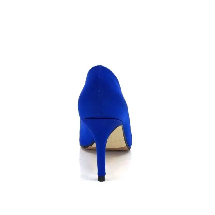 Ivoire0376 Ivoire 2514 Satin Bleu*Femme Escarpins
