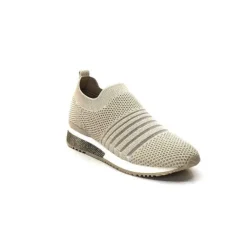 Ivoire0317a Ivoire 210.1377 Textile Beige*Femme Baskets