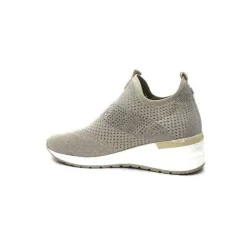 Ivoire0317a Ivoire 201.0893 Textile Beige & Strass*Femme Baskets