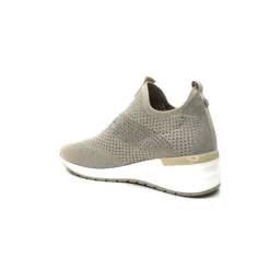 Ivoire0317a Ivoire 201.0893 Textile Beige & Strass*Femme Baskets
