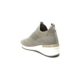 Ivoire0317a Ivoire 201.0893 Textile Beige & Strass*Femme Baskets