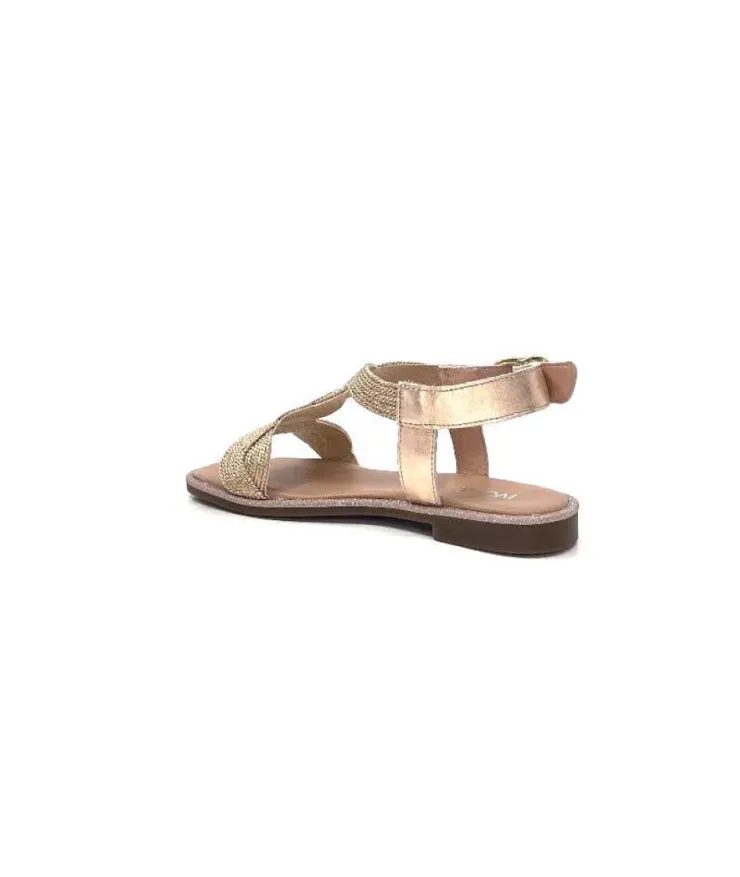 Ivoire0351a Ivoire 1575532 Textile Glitter Cipria*Femme Sandales