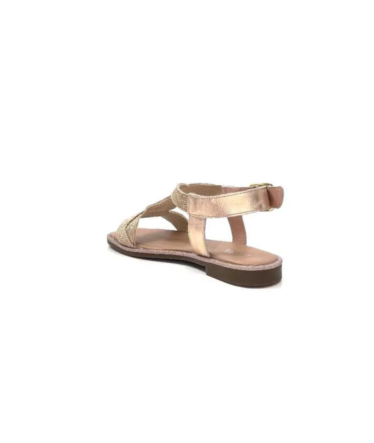 Ivoire0351a Ivoire 1575532 Textile Glitter Cipria*Femme Sandales