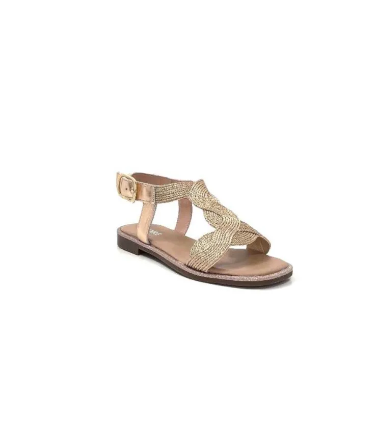 Ivoire0351a Ivoire 1575532 Textile Glitter Cipria*Femme Sandales