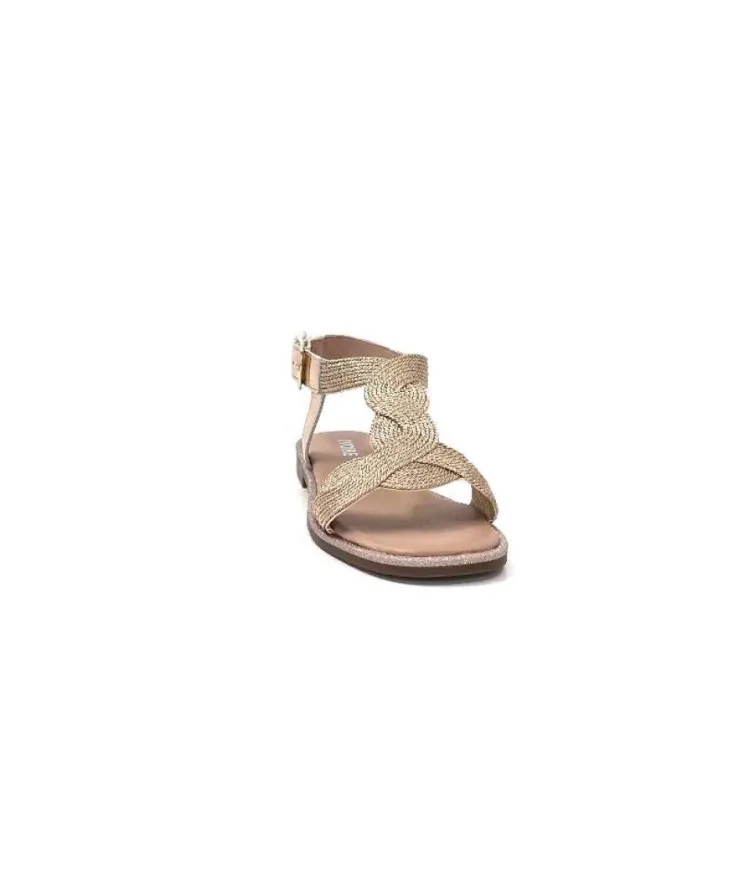 Ivoire0351a Ivoire 1575532 Textile Glitter Cipria*Femme Sandales