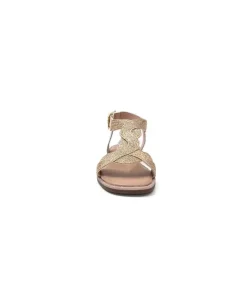 Ivoire0351a Ivoire 1575532 Textile Glitter Cipria*Femme Sandales
