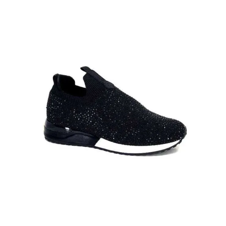 Ivoire0317a Ivoire 2203583-4501 Textile Noir*Femme Baskets