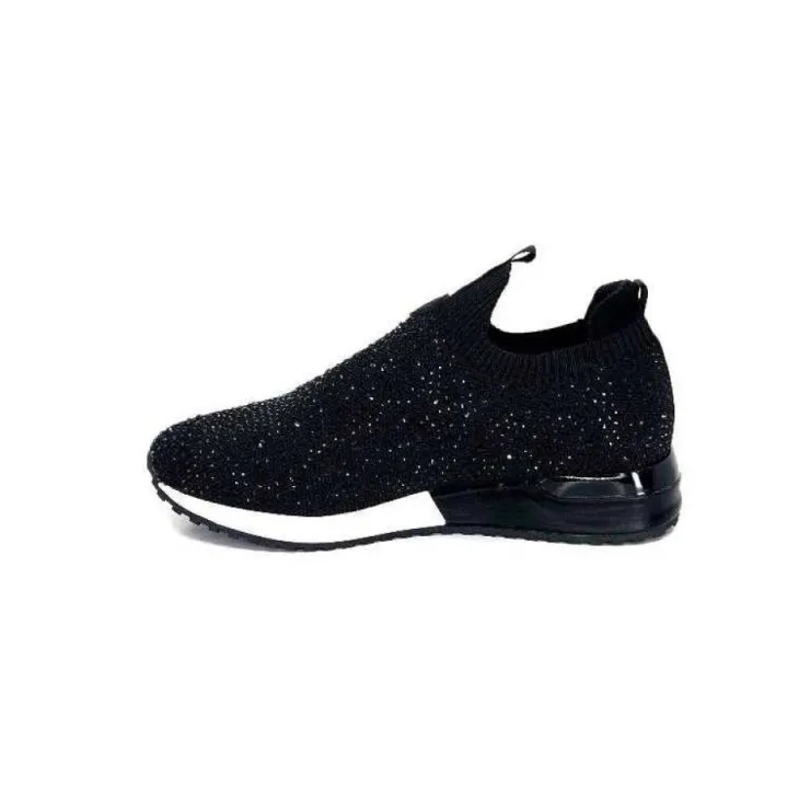 Ivoire0317a Ivoire 2203583-4501 Textile Noir*Femme Baskets