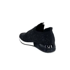 Ivoire0317a Ivoire 2203583-4501 Textile Noir*Femme Baskets
