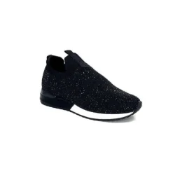 Ivoire0317a Ivoire 2203583-4501 Textile Noir*Femme Baskets