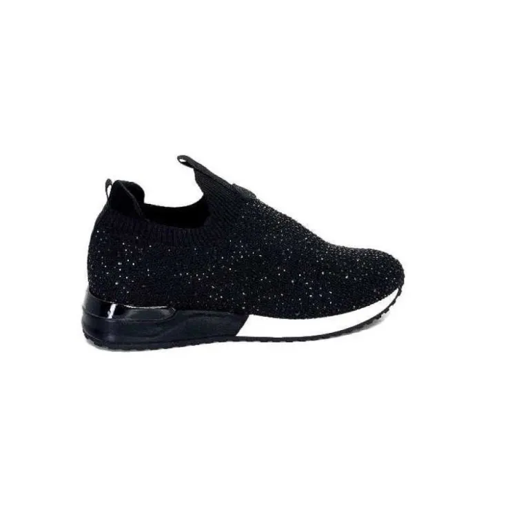 Ivoire0317a Ivoire 2203583-4501 Textile Noir*Femme Baskets