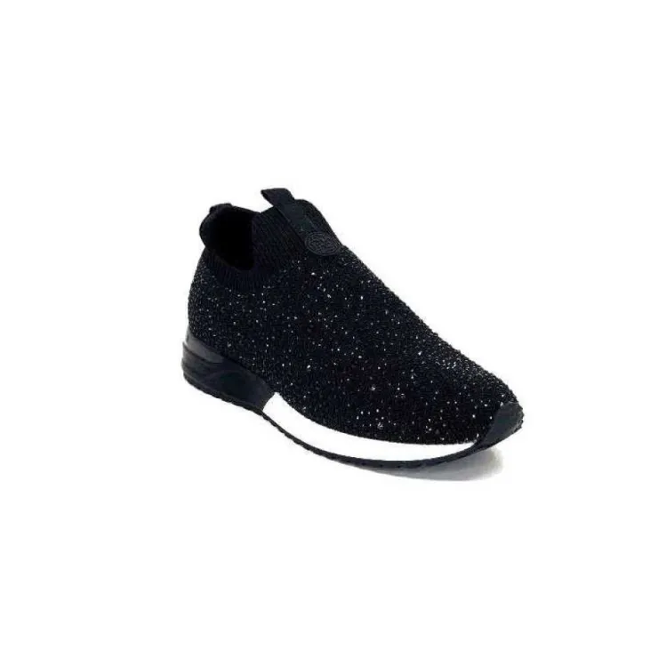 Ivoire0317a Ivoire 2203583-4501 Textile Noir*Femme Baskets