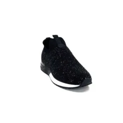 Ivoire0317a Ivoire 2203583-4501 Textile Noir*Femme Baskets