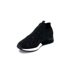 Ivoire0317a Ivoire 2203583-4501 Textile Noir*Femme Baskets