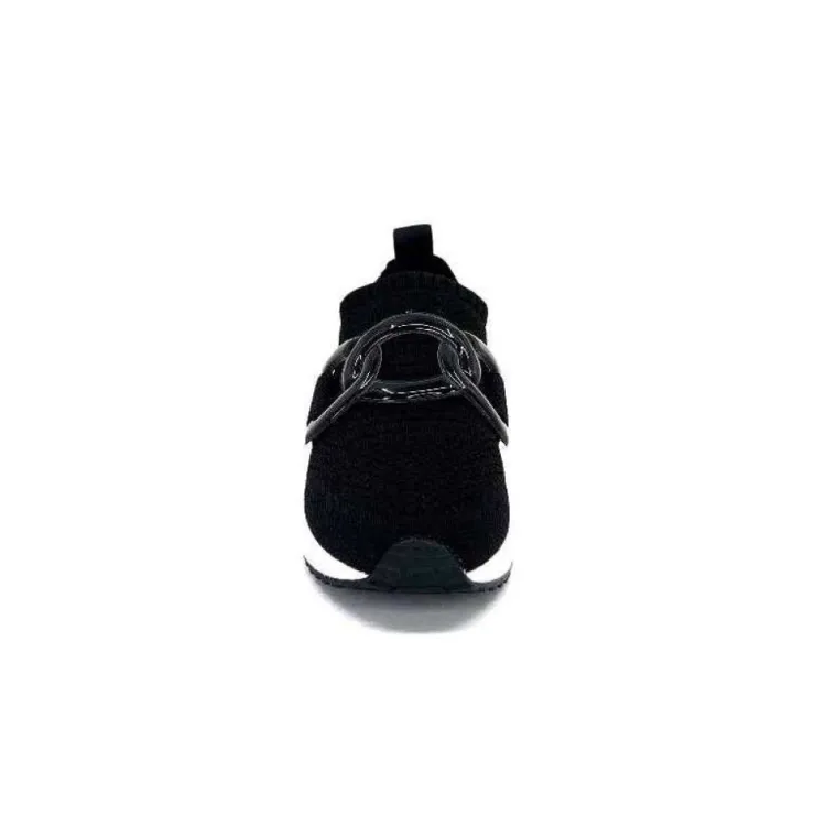 Ivoire0317a Ivoire 2203626 Textile Noir*Femme Baskets