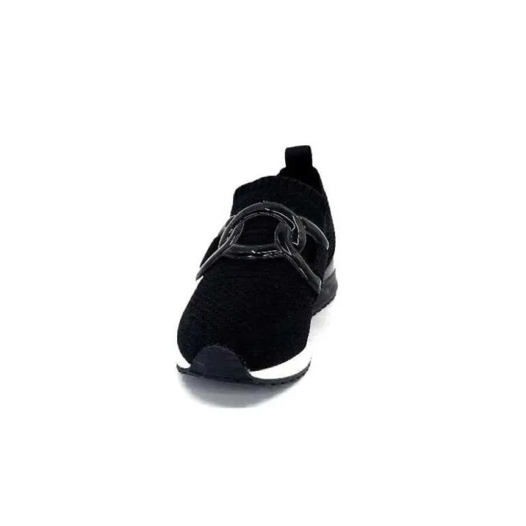 Ivoire0317a Ivoire 2203626 Textile Noir*Femme Baskets