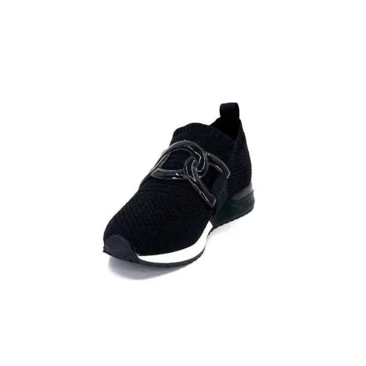 Ivoire0317a Ivoire 2203626 Textile Noir*Femme Baskets
