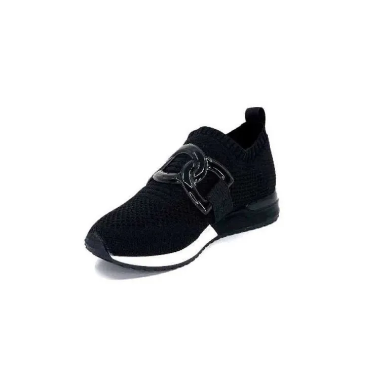 Ivoire0317a Ivoire 2203626 Textile Noir*Femme Baskets