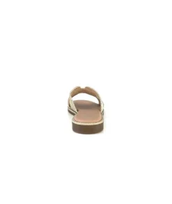 Ivoire0351a Ivoire 157902 Textile Or*Femme Mules