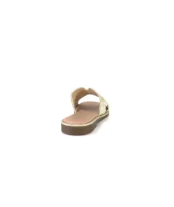 Ivoire0351a Ivoire 157902 Textile Or*Femme Mules