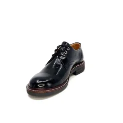 Ivoire0209b Ivoire 11441 Vernis Cuir Vernis Noir*Femme Lacets